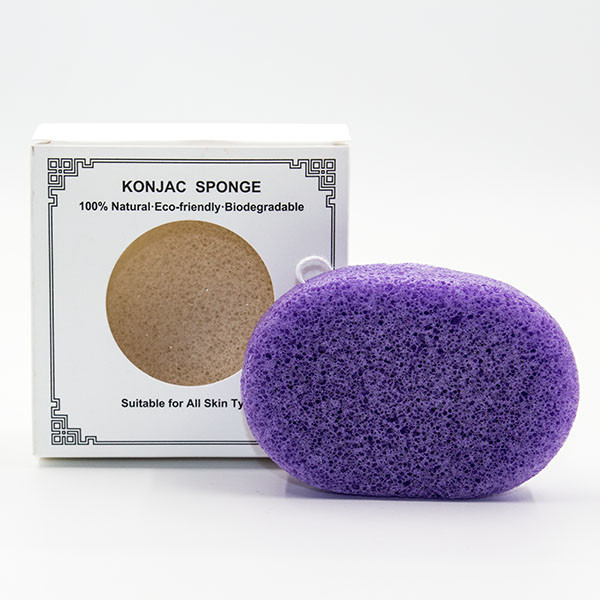 SGS Oval Skincare Eco Friendly Natural Konjac Sponge Organic