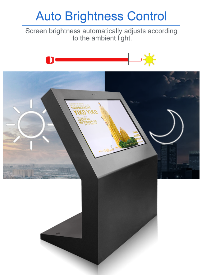 Self Inquiry Kiosk for Outdoor Use 4G network/ LAN / WIFI Touch Digital Signage