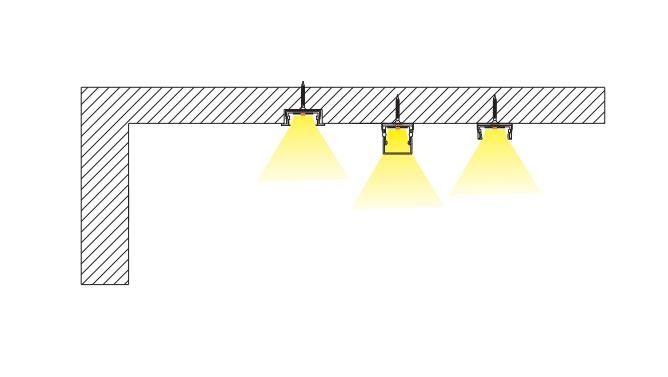 Professional LED Linear Pendant Light 1.2M Customized For Coffee Tea Room