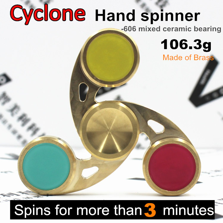 Micgeek new items brass rebuildable hand spinner Cyclone can spins for 5minutes