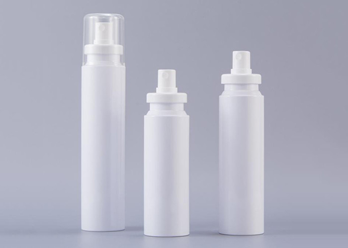 White Color Cosmetic Plastic Packaging Bottles With Sprayer Pump
