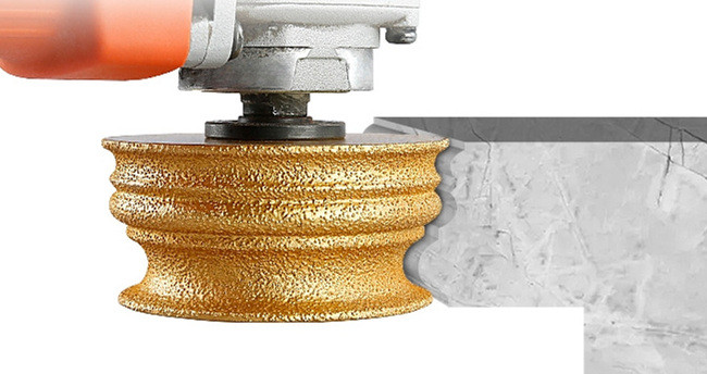 Deyi Marble Granite 75mm PCD Grinding Wheel Vacuum Brazed