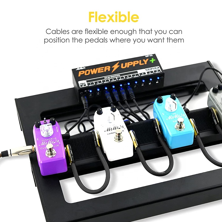1/4 Inch Golden Right Angle Mono TS Jack Instrument Cord Guitar Patch Cable