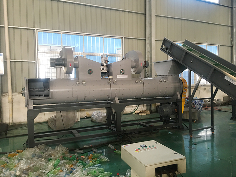 500-5000kg/H Glass Bottle Label Remover Machine 30kw PET Bottle Label Remover