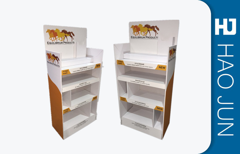 Supermarket Cardboard Advertising Stand , Cardboard Store Display For Bread
