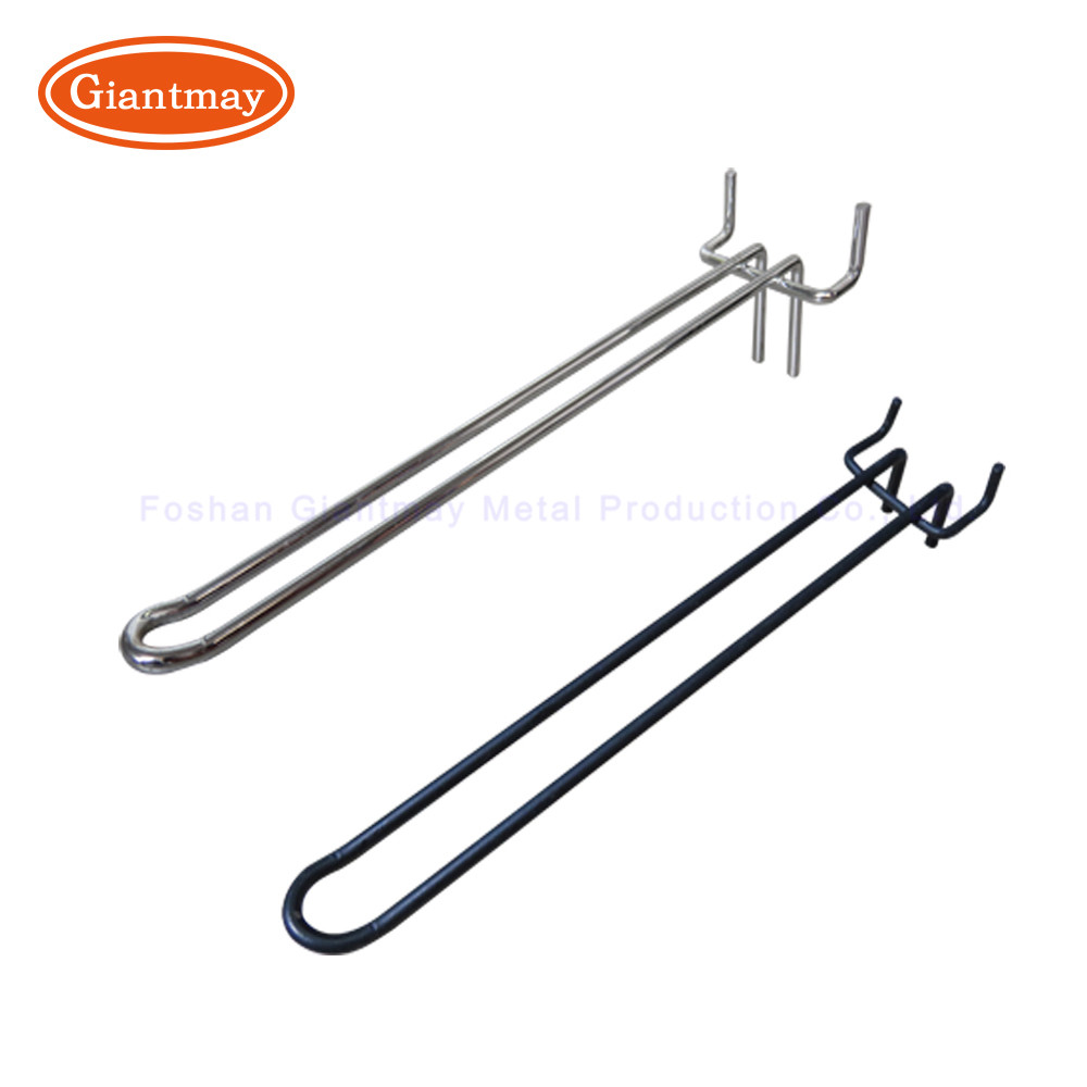 Euro Prong Peg Board Metal Display Hook Customized Logo