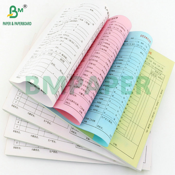 75gsm CB CFB CF Carbonless Paper Black Blue Image Extended Sheets 57x87cm