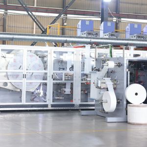 High Efficiency Full Servo Menstrual Panties Making Machine with Oversea