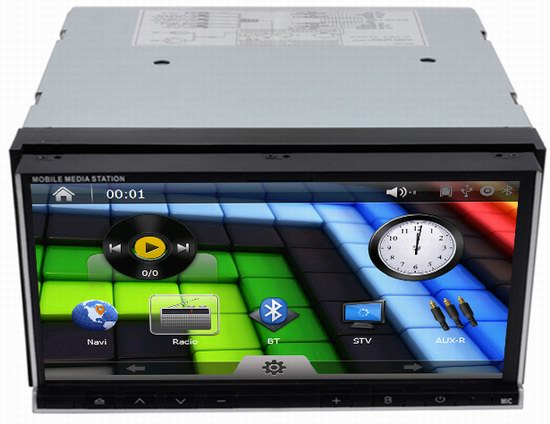 Ouchuangbo car stereo radio for Universal car DVD with gps navigation bluetooth OCB-2619