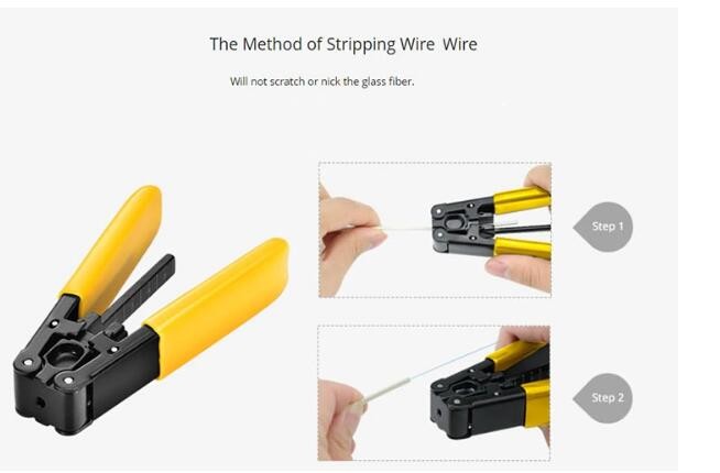 1 Core 2 Core Drop Cable Fiber Optic Stripping Tool