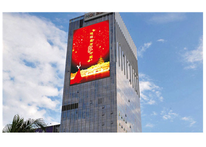IP67 10mm Pixel Pitch Outdoor LED Billboard Display H / V 120 / 60degree For Cross Road