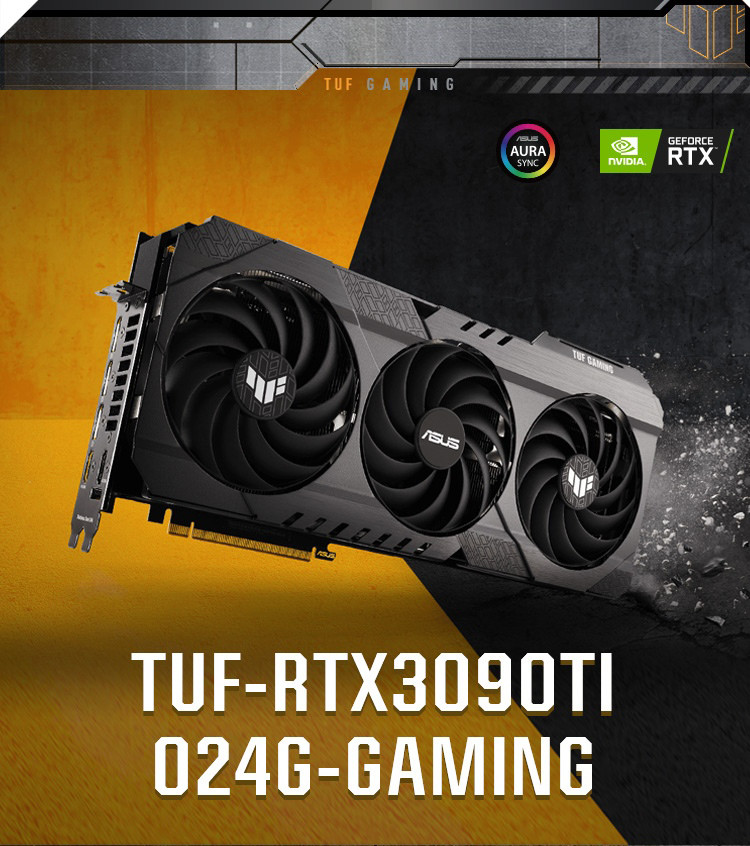 Nvidia Geforce RTX 3090TI Gaming Graphics Card PCIE 4.0 24GB GDDR6X HDMI 2.1