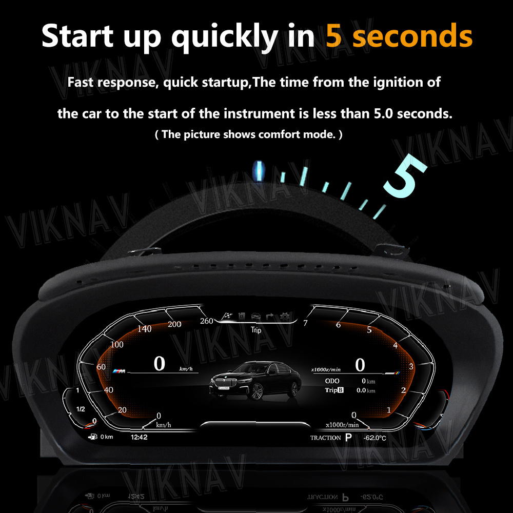 Viknav For BMW Z4 E89 (2009-2018) 12.3 inch CIC LCD Speedmeters Dashboard Player Latest Original Car Digital Cluster