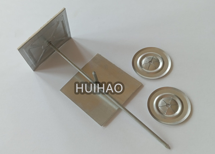 Insulation Fasteners Mild Steel Self Adhesive Stick Pins For Rock Wool