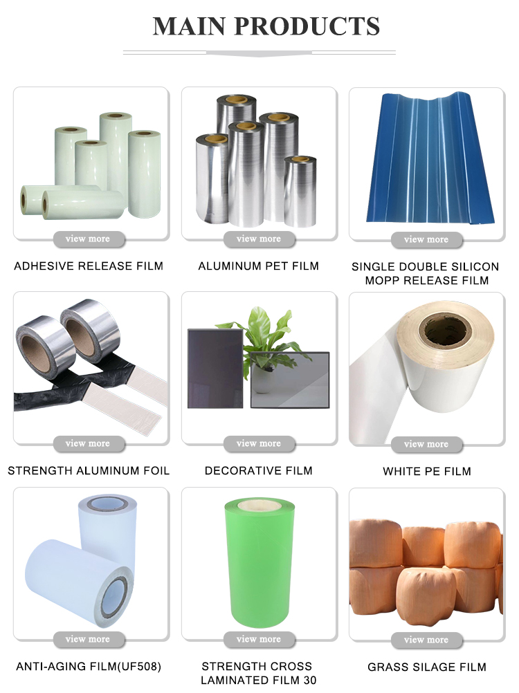 High Elongation and 60B Strength Anti-slip PE Film for Blow Molding Plastic Modling Type