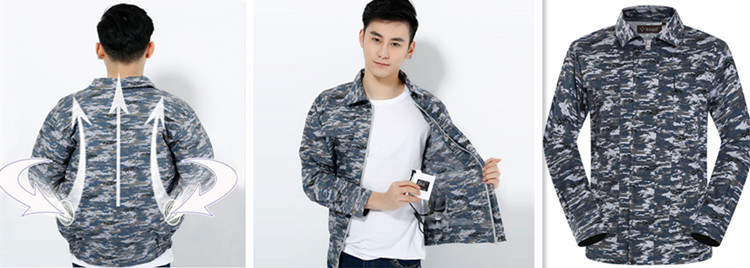 Regular Fan Cooled Jacket Electric Cooling Jacket Long Sleeve