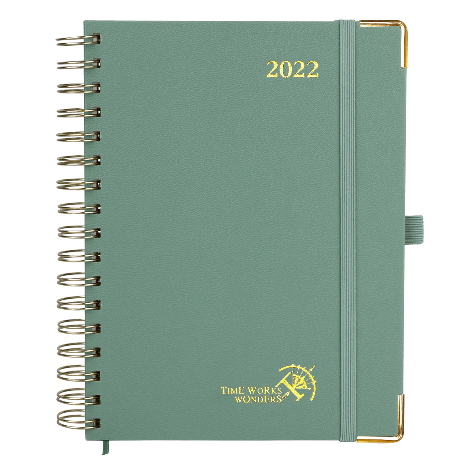 Custom 2023 8.75''x6.63'' Monthly Weekly Planner Medal O Binding