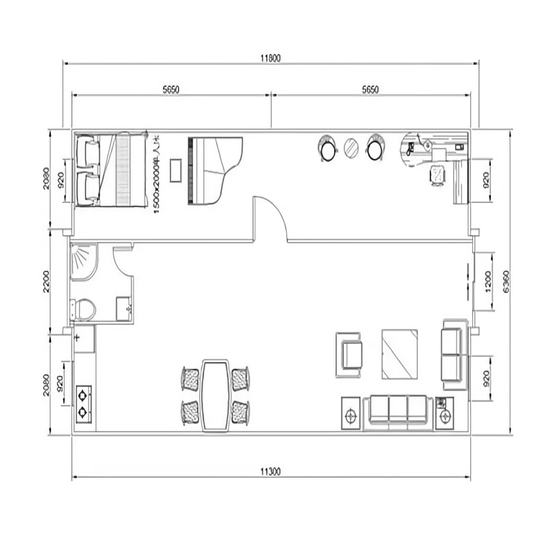 Extended Living Quick Installation Mobile Living Container House for Portable Solution