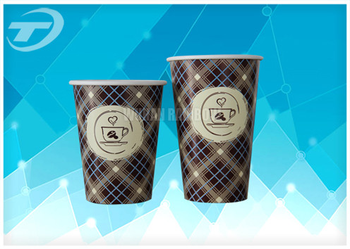 Food Grade Single Side PE Coated Disposable Paper Cups 16oz 20oz 22oz