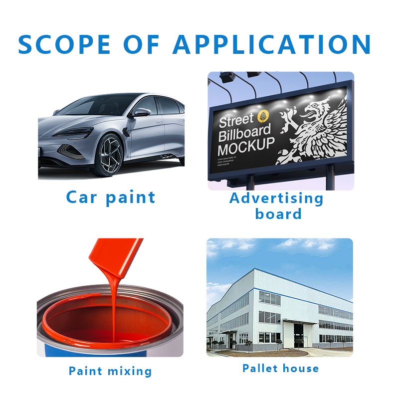 Acrylic Mixture State Liquid Refinish Auto For High Gloss Car Protection