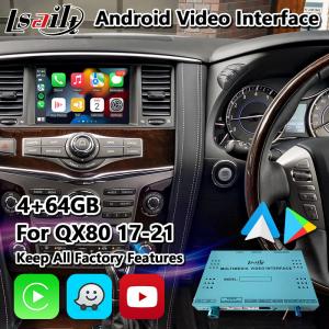 China Lsailt Android Car GPS Navigation Multimedia Video Interface for Infiniti QX80 2017-2021 on sale