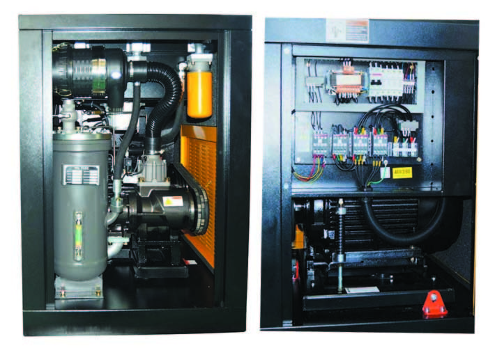20hp - 25hp Screw Type Air Compressor with Belt Driven Air Cooling