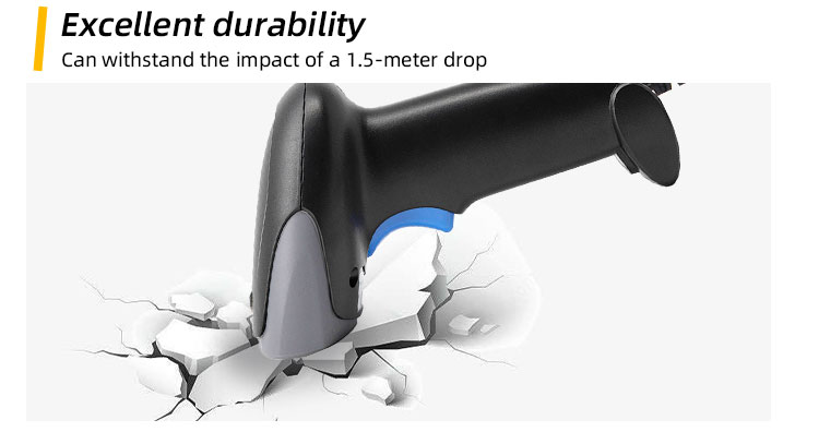Long Range Wireless 2D CMOS Handheld Automatic Scan QR Barcodes Scanner for Scanning