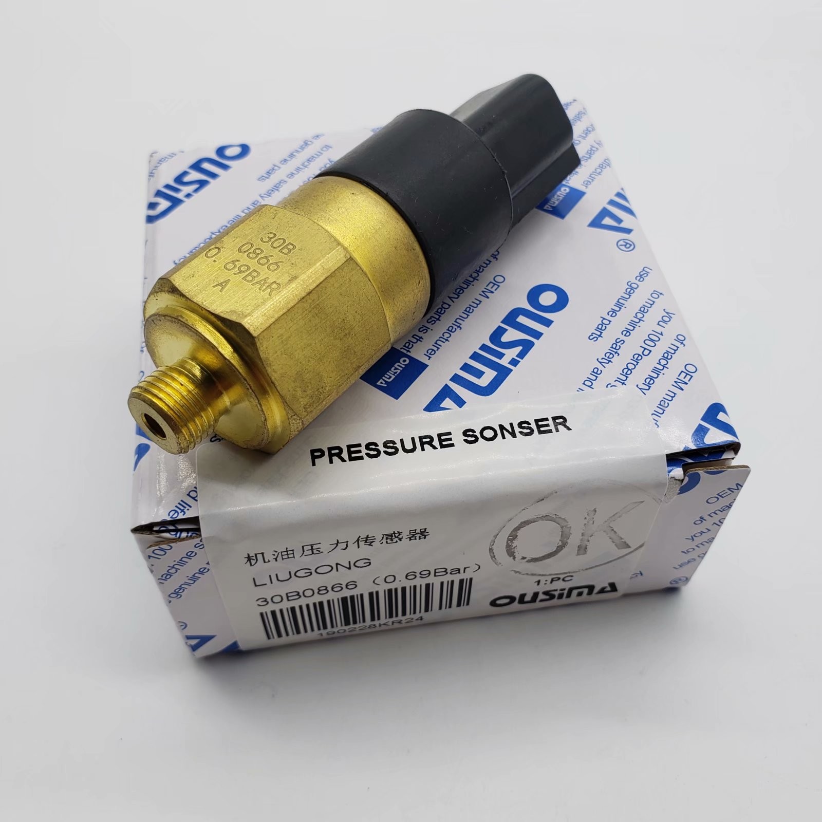OUSIMA Pressure Sensor 30B0866(0.69 Bar) For Pressure Switch LIUGONG Excavator Part
