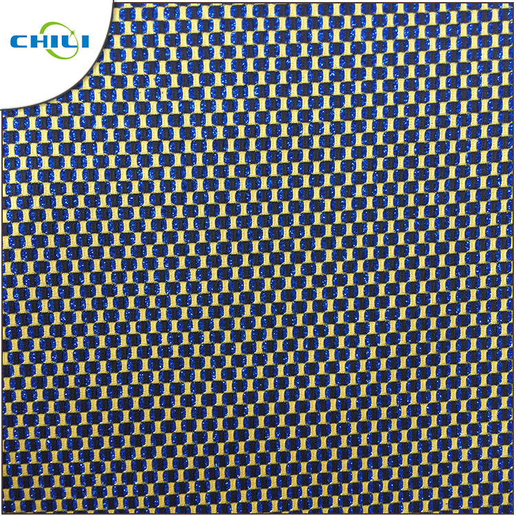 Multicolored Grade 3 Glitter Fabric Mixed Color Leather for Wallpaper Covering Chunky