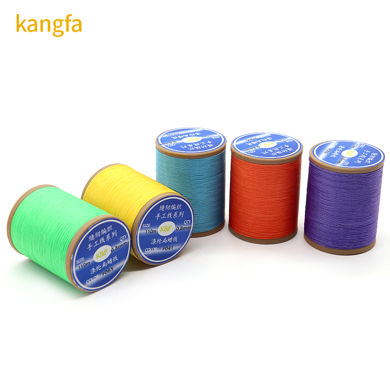 Handmade Leather Sewing Wax Thread 150D/16 Strength Polyester Braided Rope for DIY