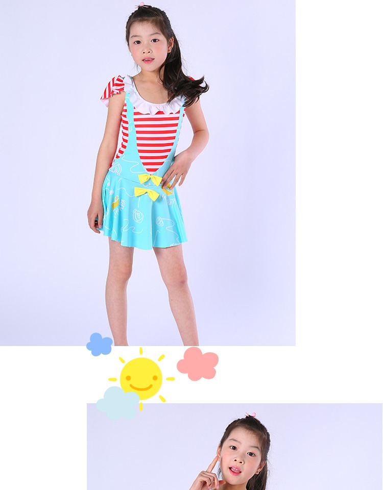 Pretty Summer Essential Stretch Baby Girls Swimsuit