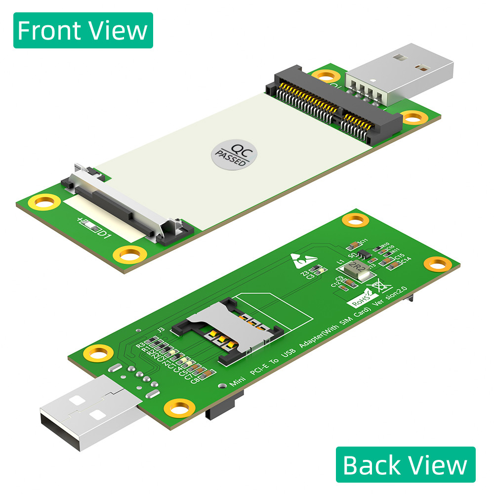 Mini PCI-E To USB Adapter With SIM Card Slot For WWAN/LTE Module