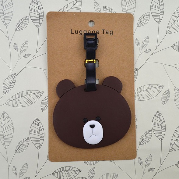 Factory manufacturer fashione design silicone luggage tags