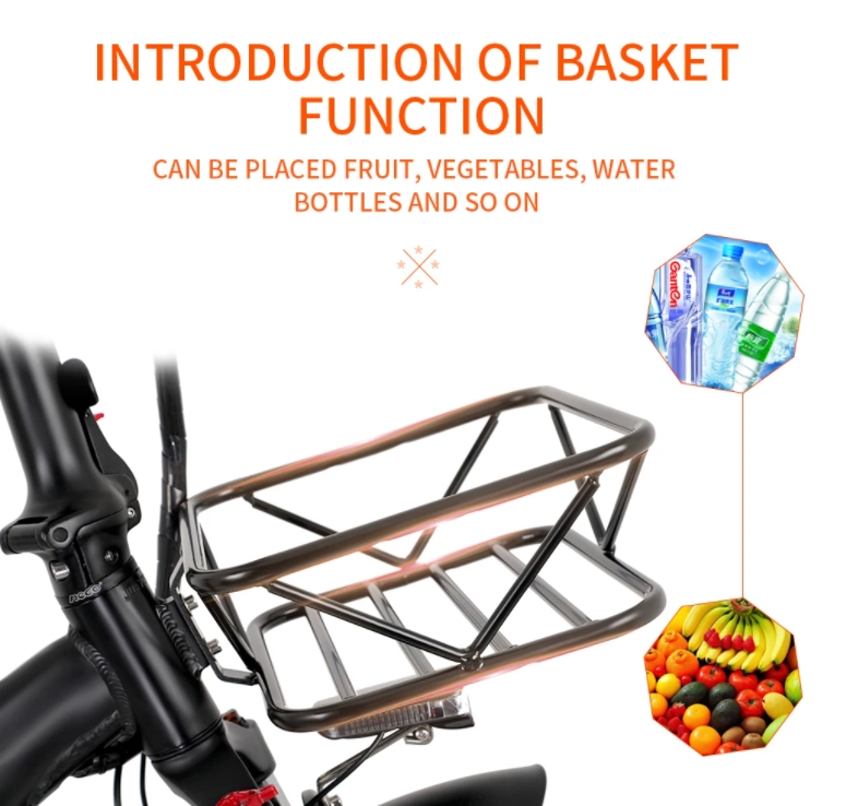 20 Inch Fat Tire Electric Folding Bike 48V 750W 7 Speed Foldable E Bikes