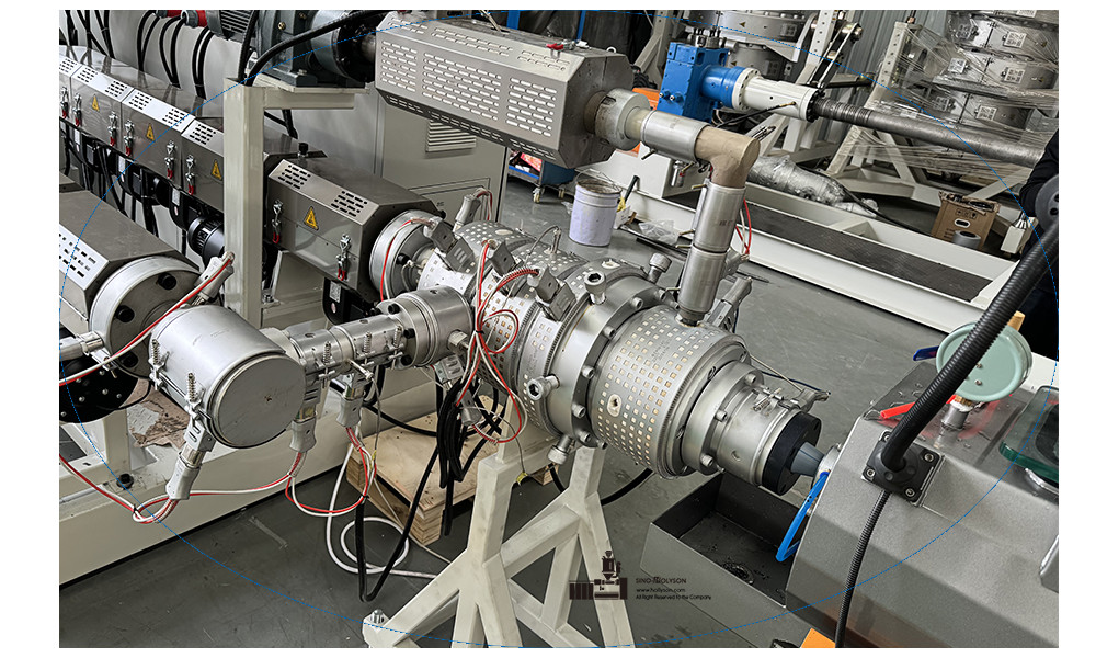 380V 50HZ Single Screw HDPE Pipe Extruder Machine / PE Pipe Manufacturing Plant
