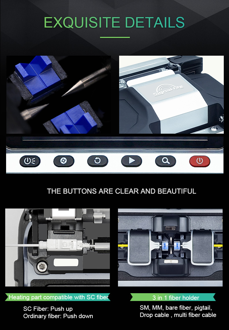 AI20 AI30 AI10 FTTH Fusion Splicer FTTH Optical Fiber Welder Fiber Optic Splicing Machine