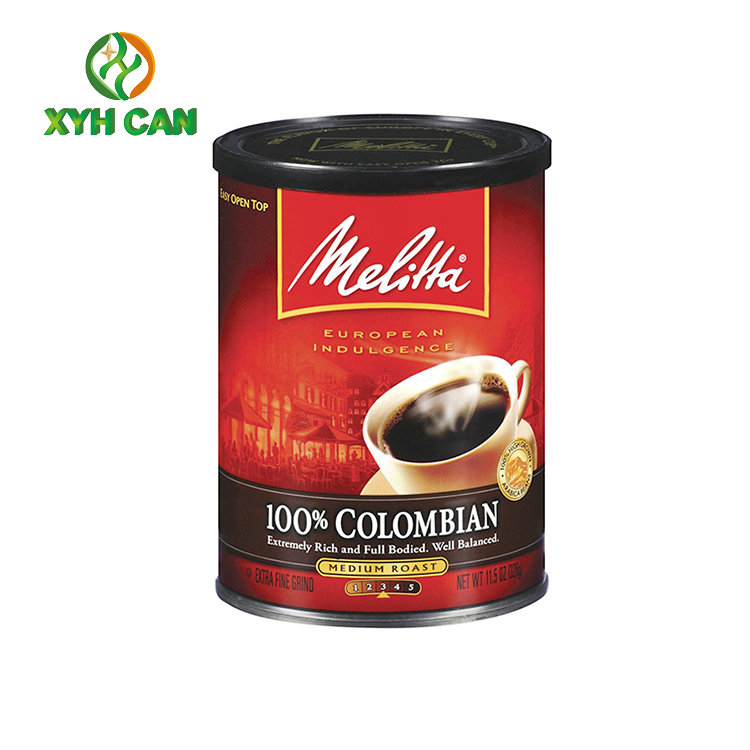 Custom Printing Metal Tin Can Canister Tin Plate Containers 0.18~0.25mm Thickness