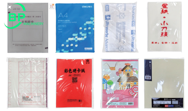 Automatic Opp Folded Film Bagging And Packing Machine For Notebook Magazine Envelope