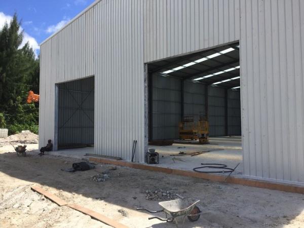 Industrial Structural Steel Portal Frames , Storage Prefab Steel Warehouse GB