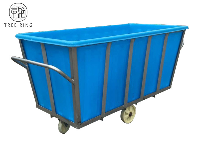 500kg Bulk Linen Laundry Basket Trolly Lightweight Durable