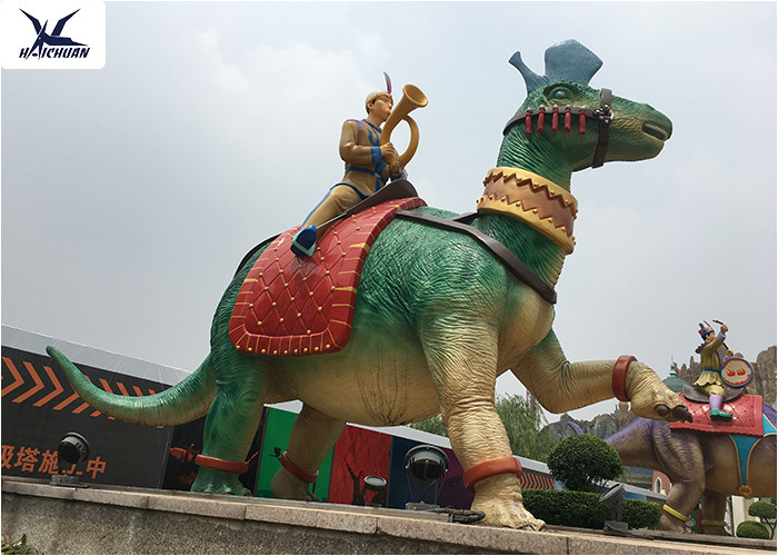 Weather Resistant Life Size Fiberglass Statues Tail Movement For Exhibition