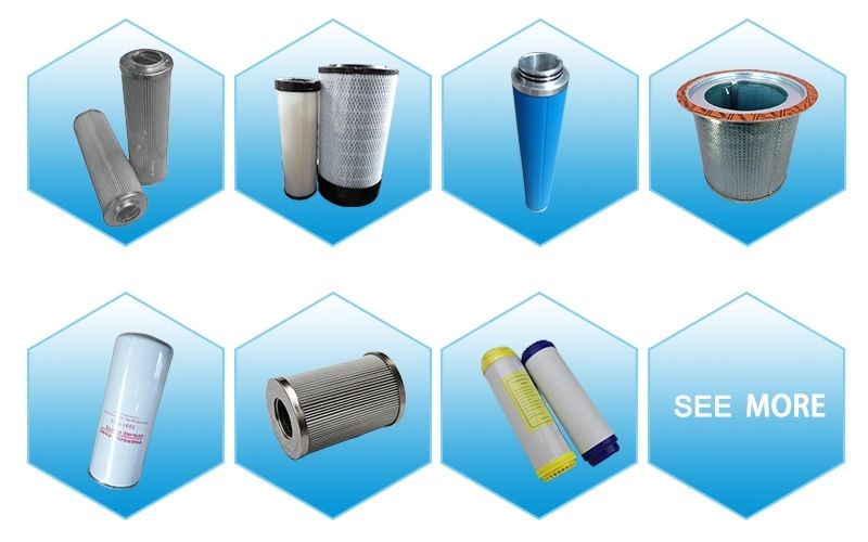 Wide Pleat Width Screw Compressor Oil Filter High Filtration Efficiency
