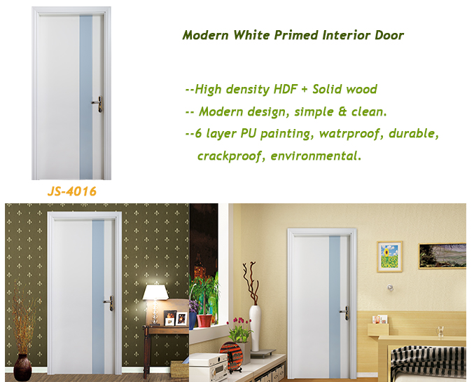 ODM Water Resistant PVC Wooden Doors HDF Engineered Eco Friendly