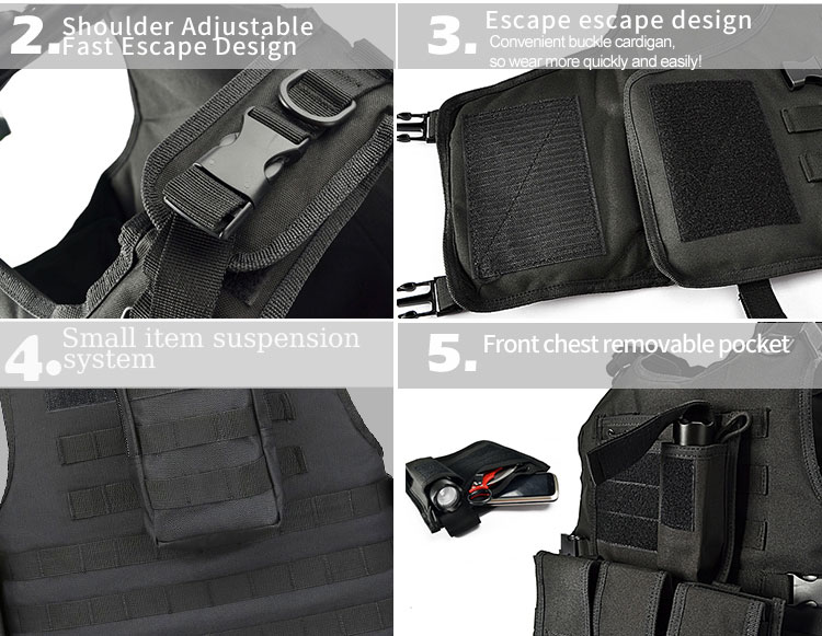 Tactical Outdoor Protective Vest For Security Guard Tactical Vest Tactical Gear