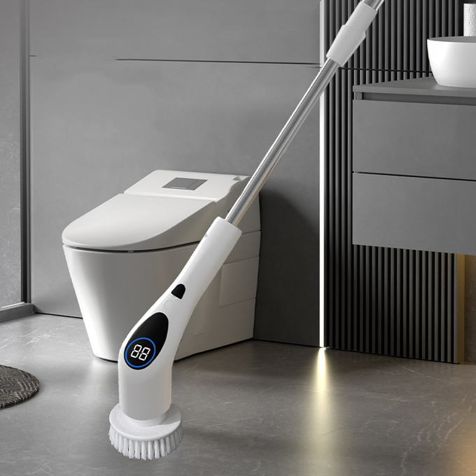 9 In 1 Electric Spin Scrubber With Adjustable Handle
