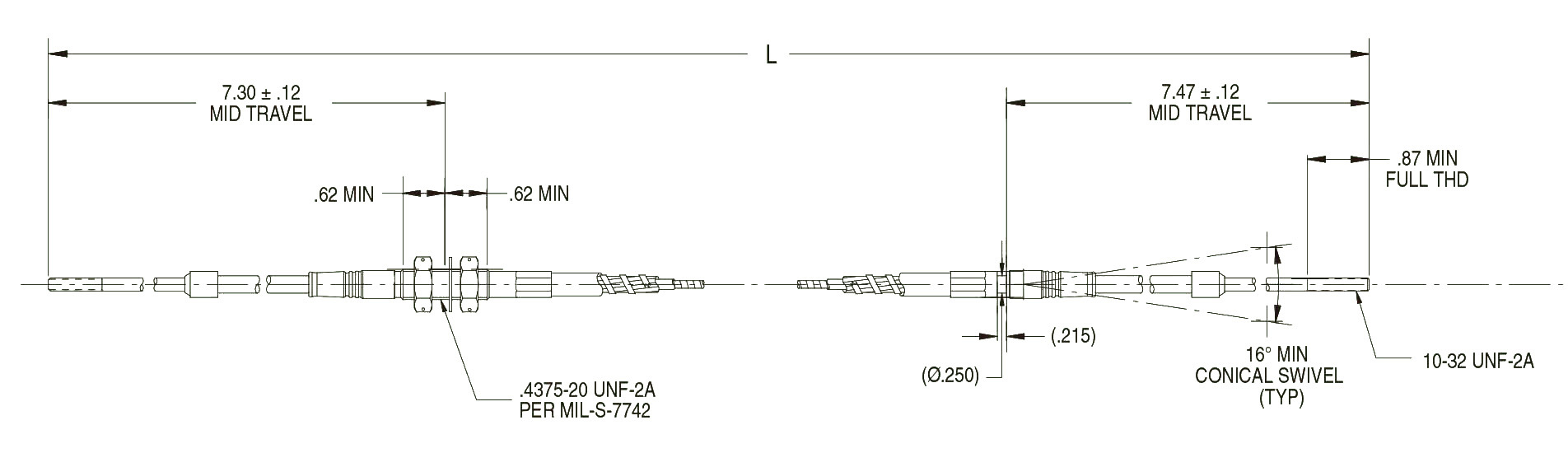 Aircraft-Grade Push-Pull Control Shaft 