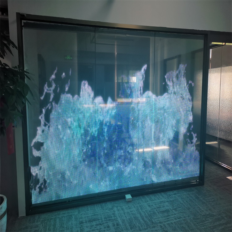 Easy Installing XH-JHP-P4 LED Flexible Transparent Film Display for Window Glass DC5V