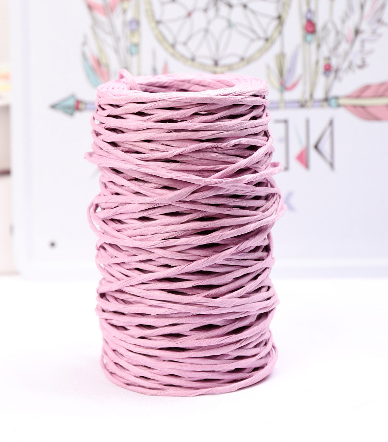 Iron Wired 2mm Paper Rope Eco DIY Twisted Paper Cord Biodegradable