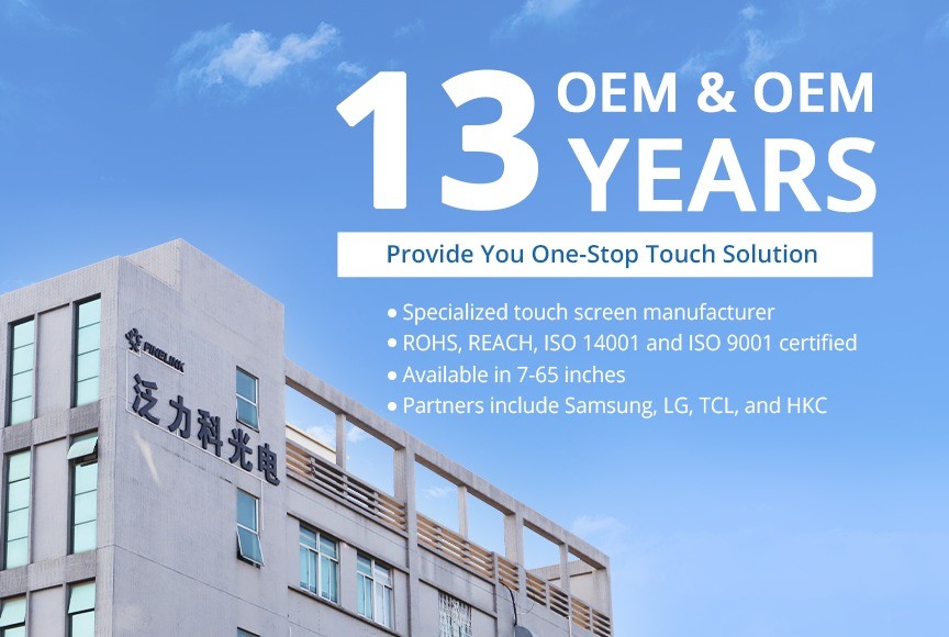 Industrial Multi Touch Screen With 178° Viewing Angle Pinch/Zoom/Rotate Gestures 488.8mm Length