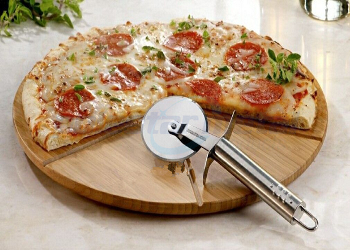 Cake And Pizza Cheese Wheel Pizza Knife Cutter / Stainless Steel Kitchen Tools